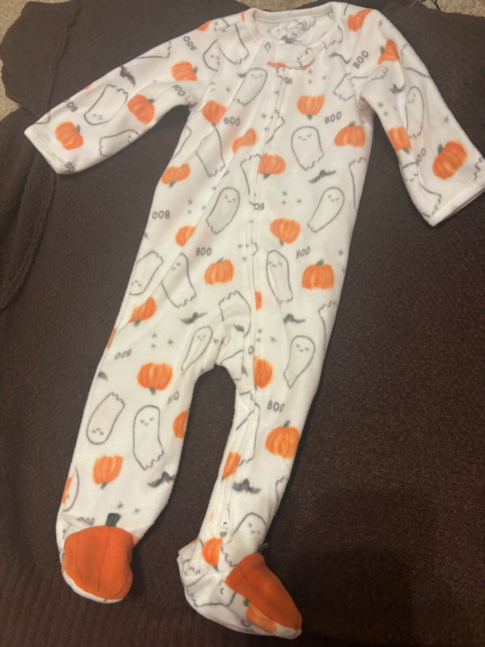 Carter’s Ghost Pumpkin Pajamas 9M